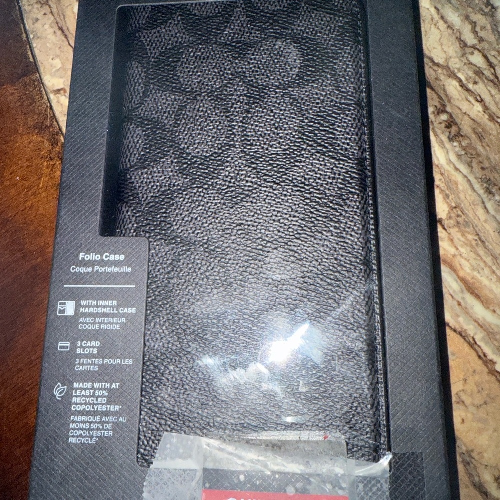 Coach Black Phone Case